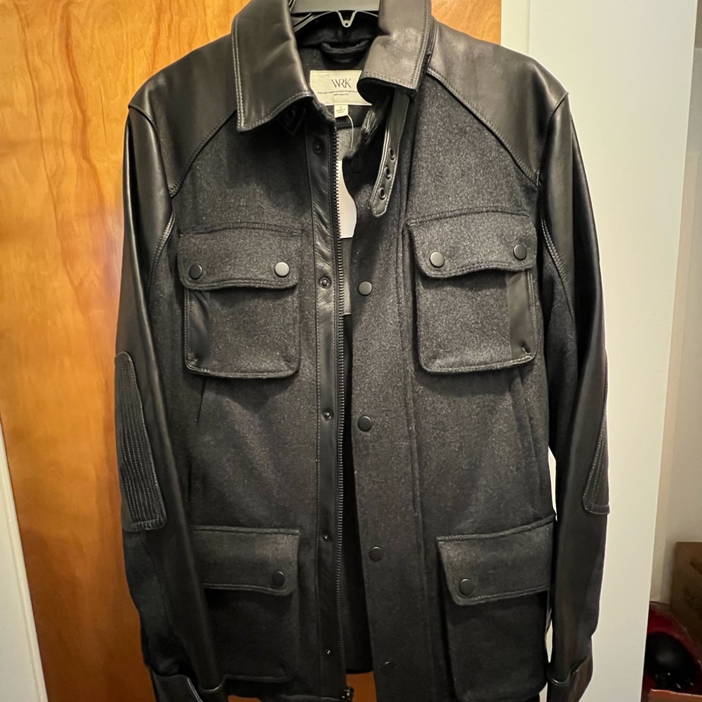 WRK wool lamb skin jacket